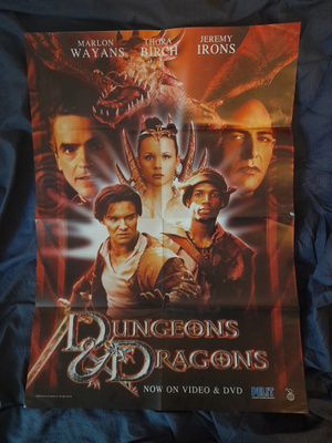 Dungeons&Dragons ja Final Fantasy(toisella puolella) juliste