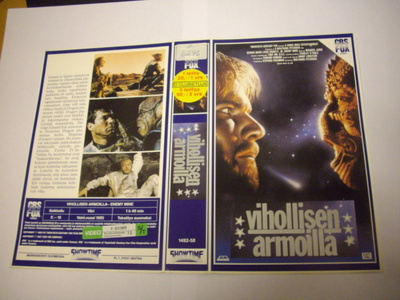 Vhs kansipaperi Fix - VIHOLLISEN ARMOILLA (Sis.postikulut)