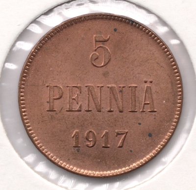 5 PENNIÄ 1917 I /#a (kl 8-9)