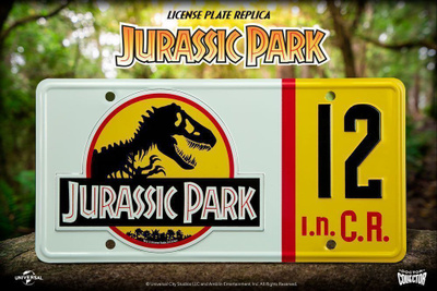 JURASSIC PARK liscence plate replica - HEAD HUNTER STORE.