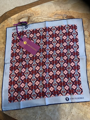 VON FLOERKE POCKET SQUARE SILK