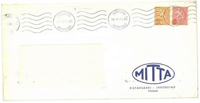 Firmakuori Pietarsaari Mitta
