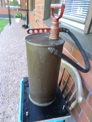 Vanha  paloruisku  kuparia , oisko vetoisuus 10 ltr.