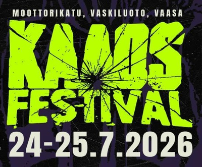 2 kappaletta 2 päivän lippuja Kaaos Festival