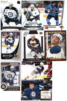 9 x EVANDER KANE Thrashers, Jets, Sharks