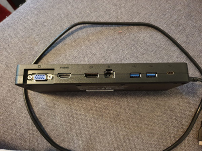 USB Type-C Port Replicator -porttitoistin, 90W, Telakka