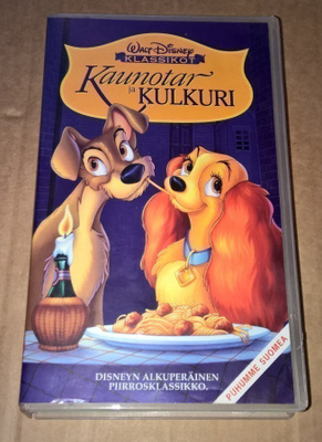 KAUNOTAR JA KULKURI 1955 VHS WALT DISNEY