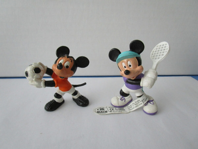 Vanhat  Disney Mikki Hiiri figuurit, 2 kpl