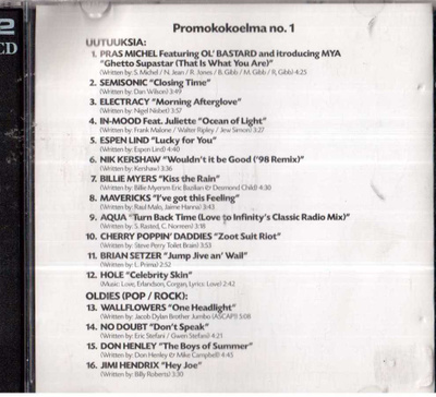 UNIVERSAL PROMO CD 2 CD