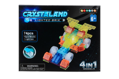 Crystaland: Valopalikka Kilpa-auto. UUSI