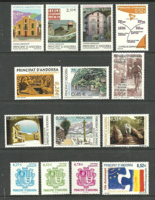 ANDORRA (ES) hieno levyllinen postituoreita 2000-l **