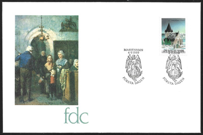 FDC Åland 1989 Finströmin kirkko LaPe ÅL 037