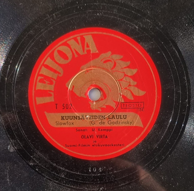 Savikiekko 1950 Olavi Virta & Birgit Kronström Leijona T 502