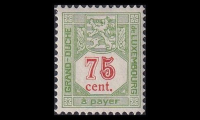 Luxemburg P-19A ** Porto 75 C (12½) (1922)