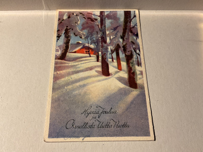 Postikortti Hyvää joulua 1948