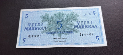 5mk 1963 Litt.B, LIN-Koi, Q-sarjaa