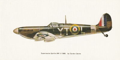 LENTOKONEKORTTI - SUPERMARINESPITFIRE MK II 1940