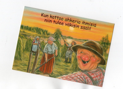 °°KUN KATTOO AHKERIA IHMISIÄ ...°° -KORTTI /Hörölä