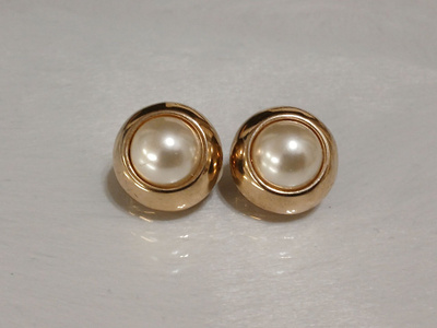 Emaloitu Cabouchon gold plated korvakorut