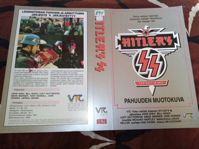 VHS kansipaperi HITLER'S SS -  Pahuuden muotokuva
