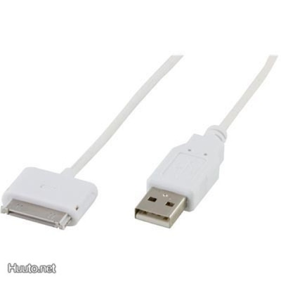 Deltaco iPhone USB synkronisointi- ja latauskaapeli, 1m