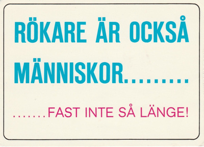 Postikortti, ISKULAUSE TUPAKOITSIJOISISTA