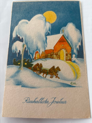 Postikortti 1947, sign.
