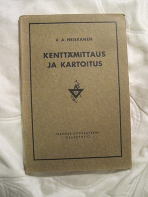 Kenttämittaus ja kartoitus / W. A. Heiskanen , 1934