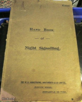 Sir W.G..Armstrong : Hand Book of Night Signalling