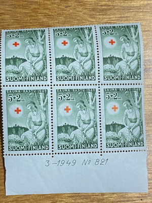 PR 1949 5MK+2MK NUMERO KUUSILO**