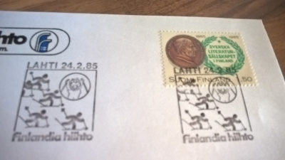 Kuori Finlandia hiihto 1985 erikoisleimalla