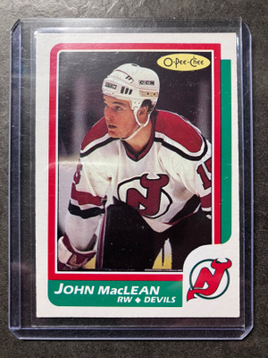 1986-87 O-Pee-Chee John MacLean Rookie New Jersey Devils #37