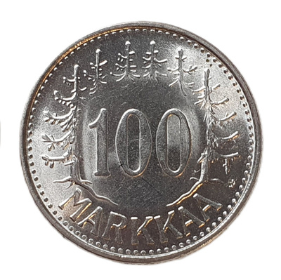 100 markkaa v. 1960 Hienokuntoinen!