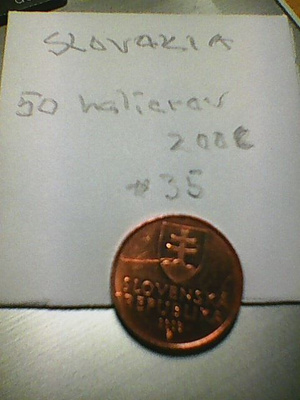 Slovakia 50 halierov 2008, km#35