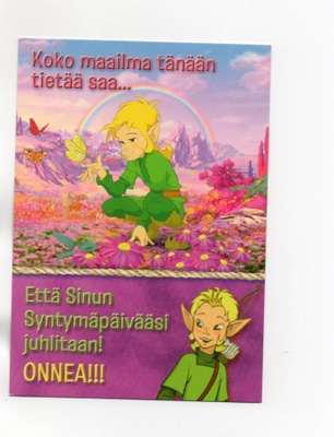 "°SYNTYMÄPÄIVÄÄSI JUHLITAAN!...ONNEA" -KORTTI /Karto (Rölli)