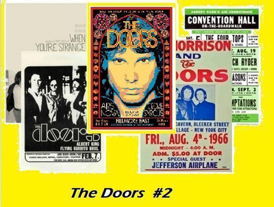 THE DOORS --- julistesetti 5kpl --- 21cm x 30cm #2