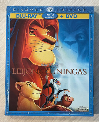 Walt Disney: LEIJONAKUNINGAS (1994) Blu-ray + DVD (UUSI)