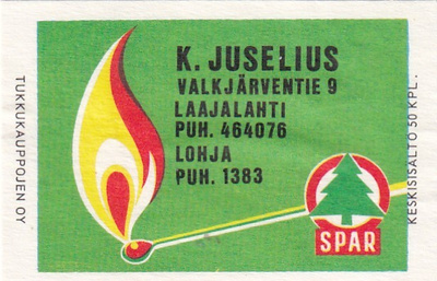 Lohja. Laajalahti, K, Juselius     4/3