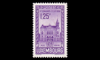 Luxemburg 294 * Postimerkkinäyttely 1.25 Fr (1936)