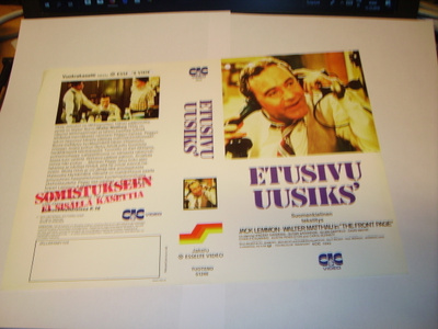 Vhs kansipaperi Fix -  ETUSIVU UUSIKS`  (Sis.postikulut)