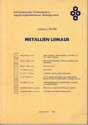 Metallien liimaus +liite (toim. Levonen ym.)