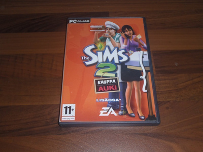 THE SIMS 2 - KAUPPA AUKI LISÄOSA PC ( Hyvä kunto )