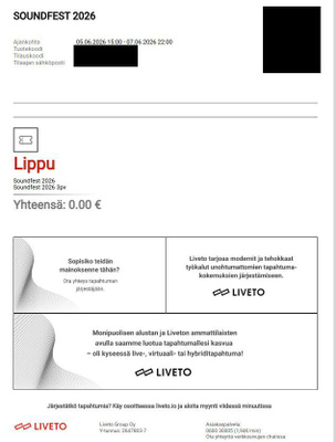 Soundfest-lippu