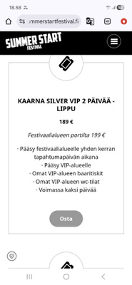 Kaarina summer vippi lippu 2kpl pe ja la