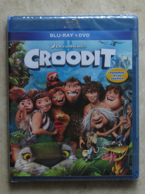 Croodit, blu-ray + dvd. UUSI