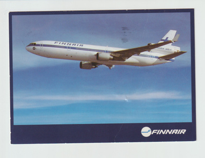 Postikortti, LENTOKONE, FINNAIR, MD-11