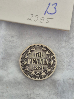 50 penniä 1871, Suomi