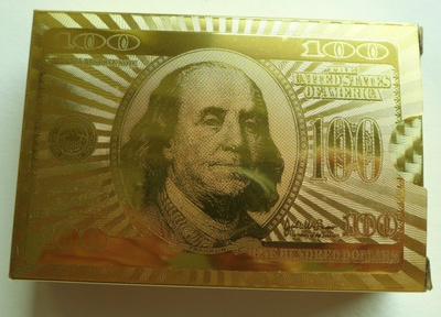Pelikortit kulta 24 karaatti pintakalvo upeat