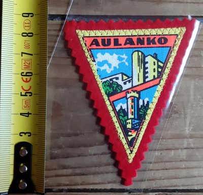 Aulanko vintage kangasmerkki