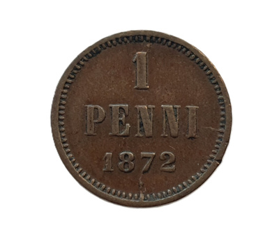 1 penni 1872